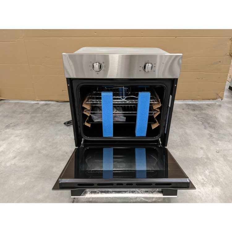 Refurbished electriQ EQOVENM1 60cm Single Built In Electric Oven Stainless Steel