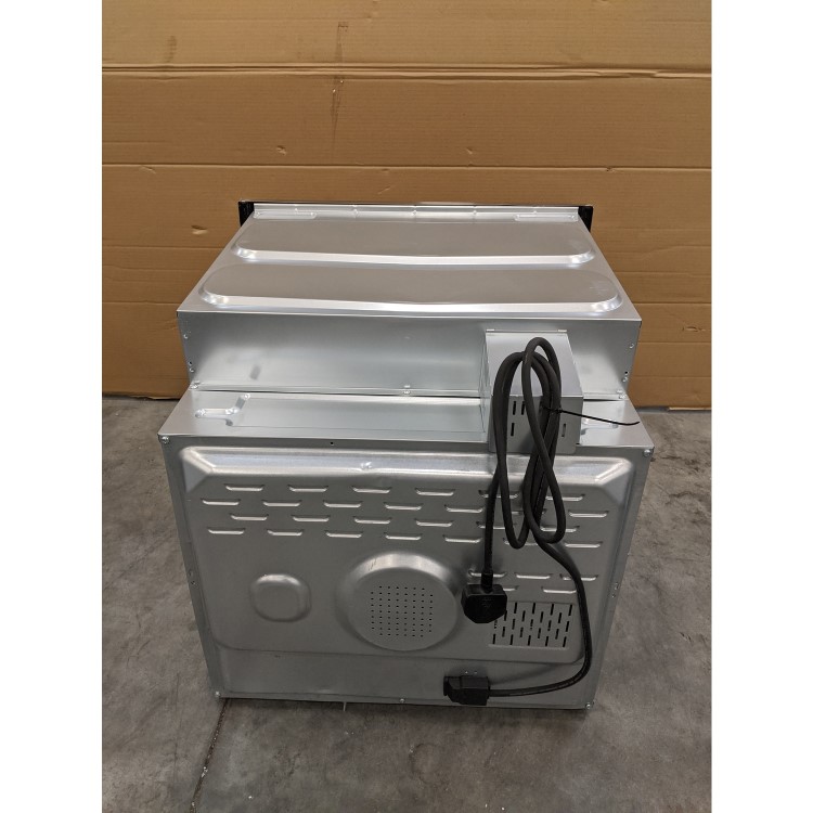 GRADE A3 - electriQ 65 Litre 8 Function Fan Assisted Electric Single Oven in Stainless Steel - Supplied  with plug