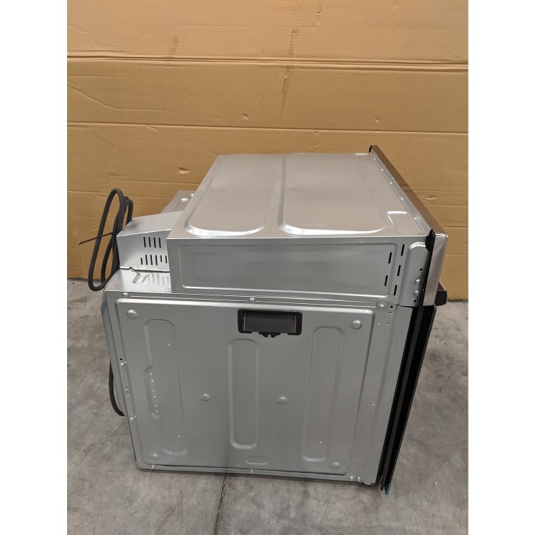 GRADE A3 - electriQ 65 Litre 8 Function Fan Assisted Electric Single Oven in Stainless Steel - Supplied  with plug