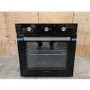 GRADE A3 - electriQ Extra Large Capacity 73 Litre Built in Electric Fan Assisted Black Single Oven - Supplied with a plug