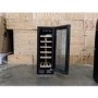 Refurbished electriQ EQWINECH30WHITE Freestanding 18 Bottle Single Zone Under Counter Wine Cooler White
