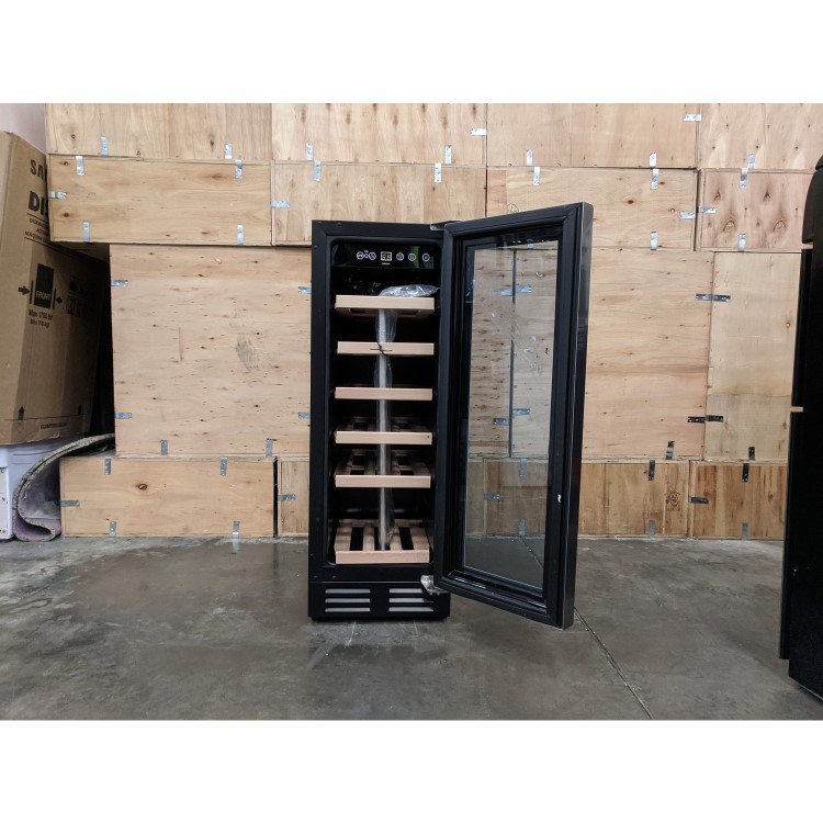 Refurbished electriQ EQWINECH30WHITE Freestanding 18 Bottle Single Zone Under Counter Wine Cooler White