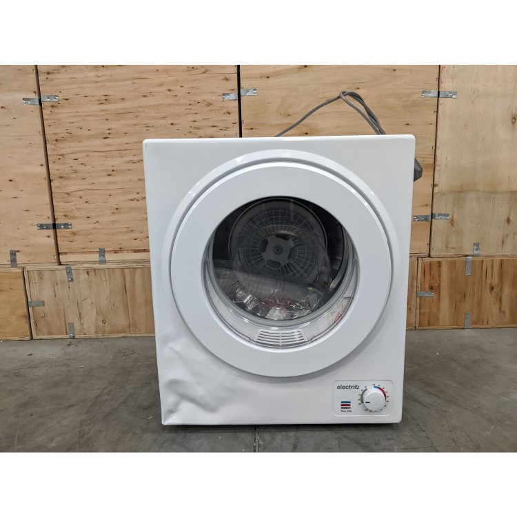 GRADE A3 - electriQ 2.5kg Freestanding & Wall Mountable Vented Tumble Dryer - White