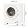 Refurbished electriQ eiqmtd2w Freestanding Vented 2.5KG Tumble Dryer White