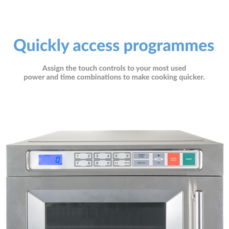 Refurbished electriQ 1800W 30L Freestanding Programmable Commercial Microwave