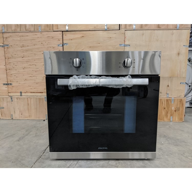 GRADE A3 - electriQ 70 litre 6 Function Built in Static Electric Single Oven - supplied with a plug