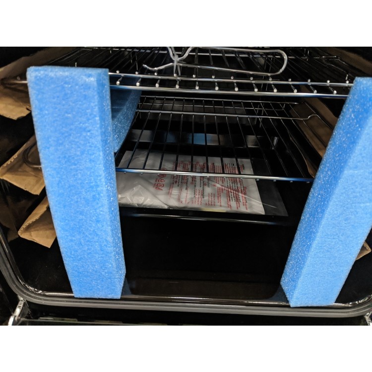 GRADE A3 - electriQ 70 litre 6 Function Built in Static Electric Single Oven - supplied with a plug