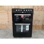 GRADE A3 - electriQ 60cm Dual Fuel Cooker with Double Oven - Black