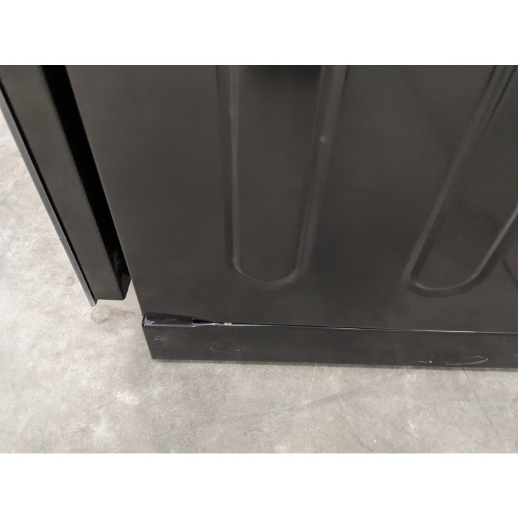 GRADE A3 - electriQ 60cm Dual Fuel Cooker with Double Oven - Black