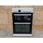 GRADE A3 - electriQ 60cm Twin Cavity Electric Cooker with Ceramic Hob - White