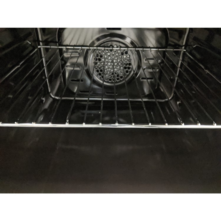 GRADE A3 - electriQ 60cm Twin Cavity Electric Cooker with Ceramic Hob - White