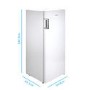 Refurbished electriQ EQFSF144FFve Freestanding 166 Litre Frost Free Freezer White