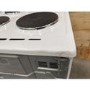 GRADE A3 - electriQ 50cm Double Cavity Electric with Sealed Plate Hob - White
