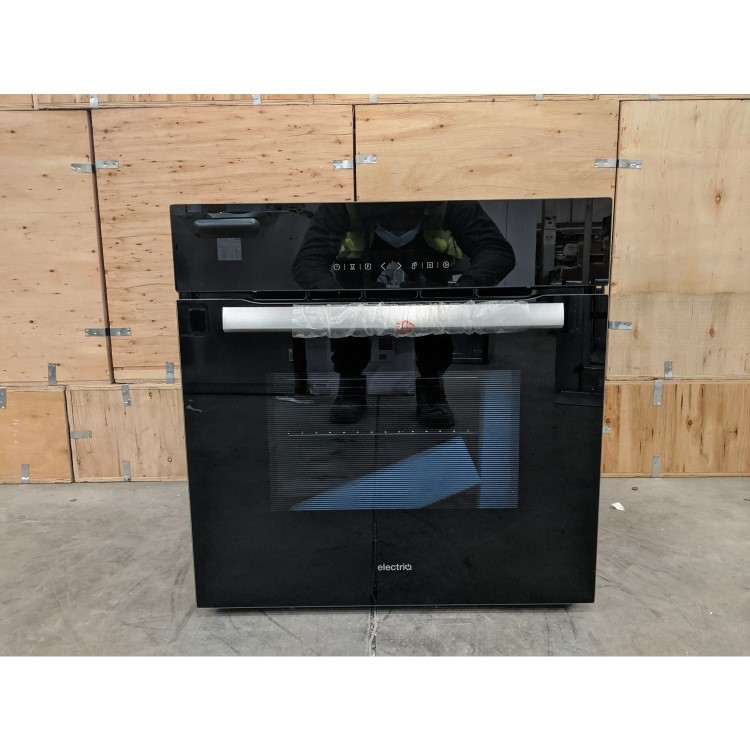 GRADE A2 - electriQ 65 Litre 9 Function Full Fan Touch Control Electric Single Oven in Black - Supplied with a plug