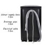 GRADE A2 - electriQ Slimline Freestanding Dishwasher - Black