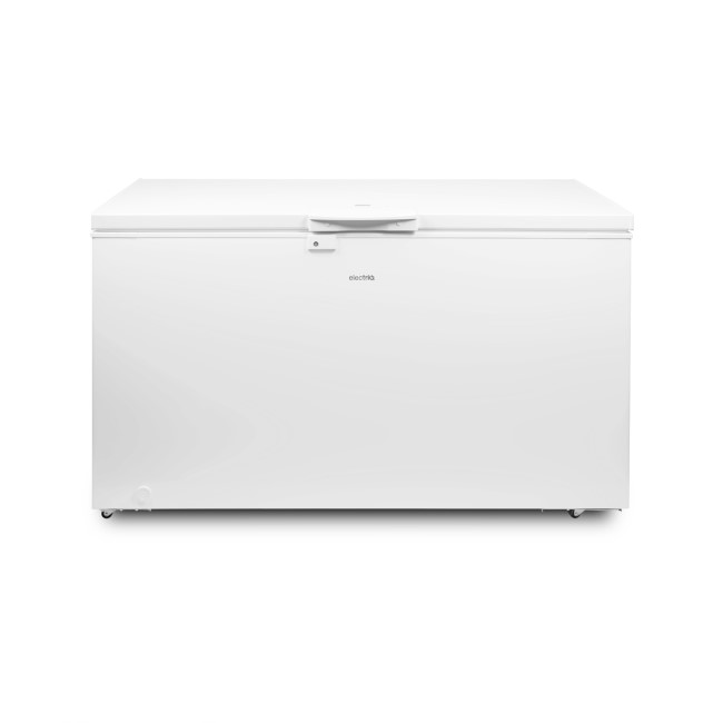 GRADE A3 - electriQ 418 Litre Chest Freezer 75cm Deep A+ Energy Rating 142cm Wide - White