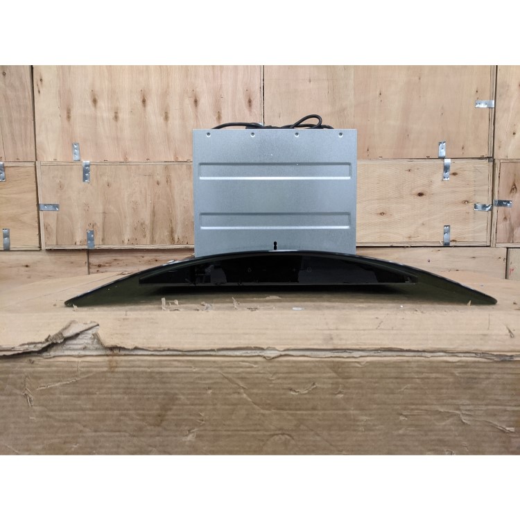 Refurbished electriQ EIQCURV60BLTOUCH 60cm Curved Glass Touch Control Chimney Cooker Hood Black