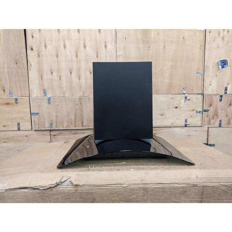 Refurbished electriQ EIQCURV60BLTOUCH 60cm Curved Glass Touch Control Chimney Cooker Hood Black