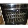 Refurbished electriQ 51 Bottle Freestanding Under Counter Wine Cooler Full Dual Zone 60cm Wide 82cm Tall - Stainless Steel