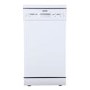 Refurbished electriQ EQDW45WH 10 Place Freestanding Slimline Dishwasher White