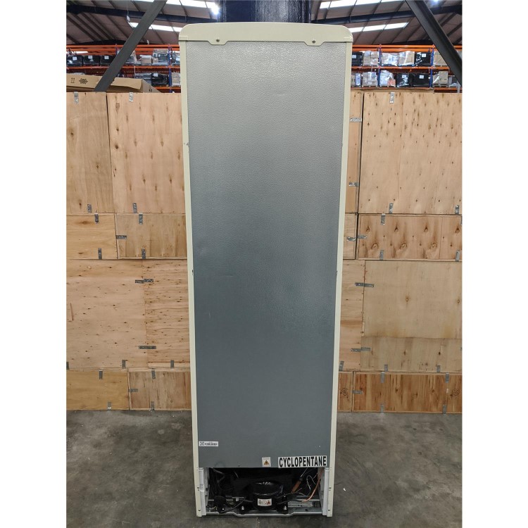 Refurbished electriQ 244 Litre Freestanding Fridge Freezer Retro 60/40 Split 55cm Wide - Cream