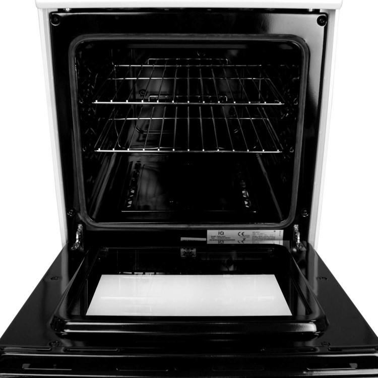 GRADE A3 - electriQ 50cm Gas Cooker with Single Oven in White