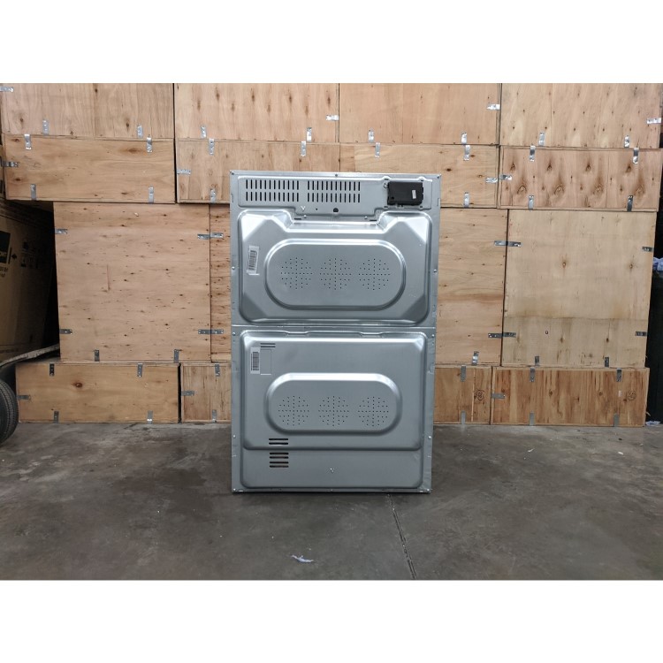 Refurbished electriQ EQDO1STEEL 60cm Double Built In Electric Oven Stainless Steel