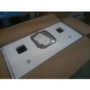 Refurbished electriQ 90cm Island Cooker Hood LED Panel With Glass - Black