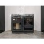 Refurbished electriQ EQRANGE100SLATE 100cm Dual Fuel Range Cooker Slate Grey