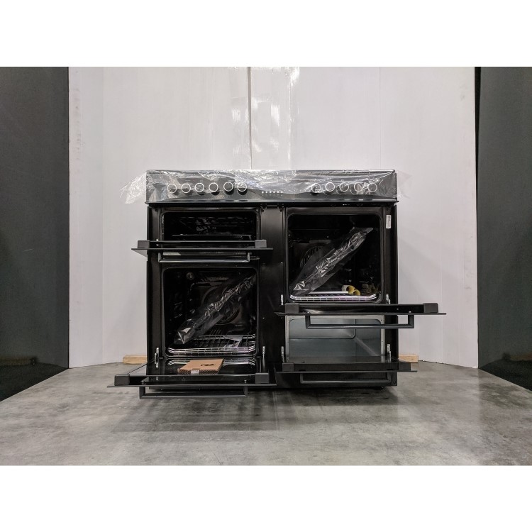 Refurbished electriQ EQRANGE100SLATE 100cm Dual Fuel Range Cooker Slate Grey