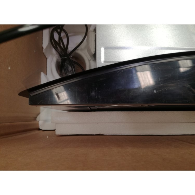 Refurbished electriQ 60cm Stainless Steel Curved Glass Chimney Cooker Hood