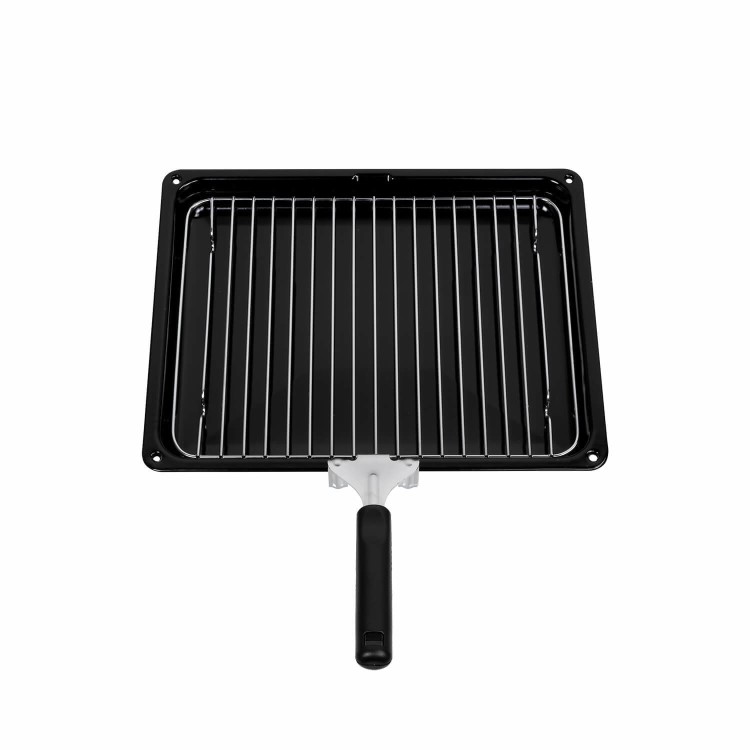 Refurbished electriQ 60cm Single Oven Dual Fuel Cooker - Stainless Steel