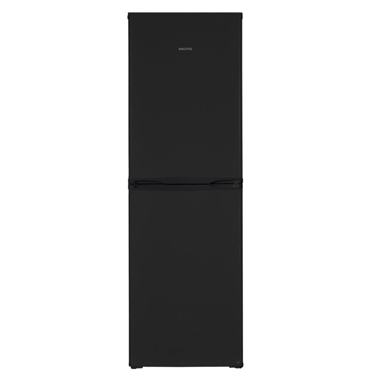GRADE A2 - electriQ 242 Litre 50/50 Freestanding Fridge Freezer - Black