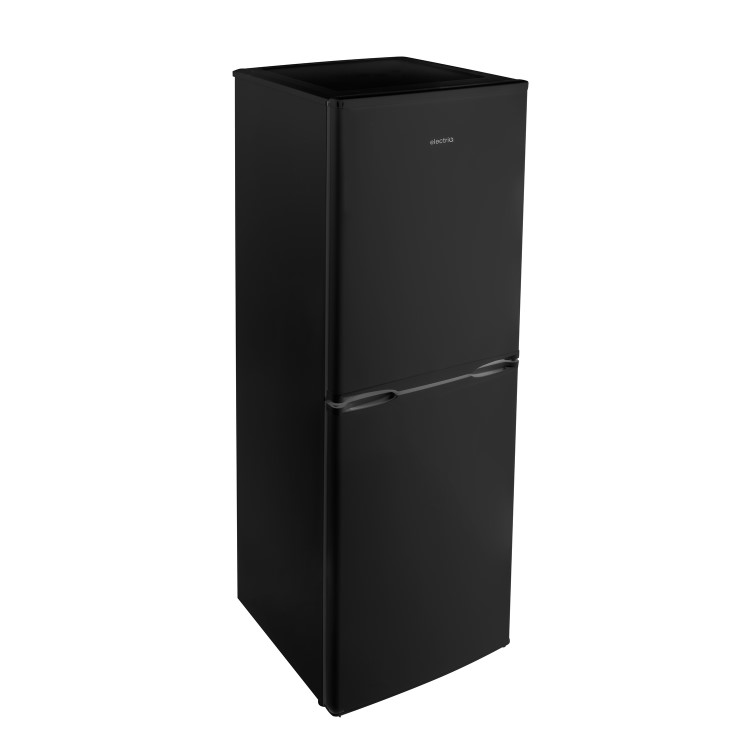 GRADE A2 - electriQ 242 Litre 50/50 Freestanding Fridge Freezer - Black