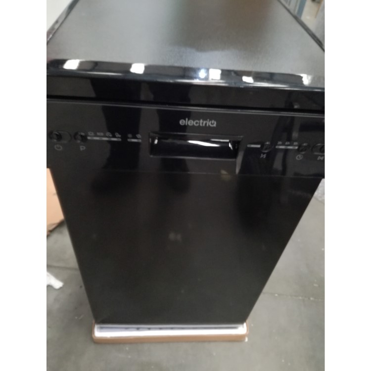 Refurbished electriQ Slimline Freestanding Dishwasher - Black