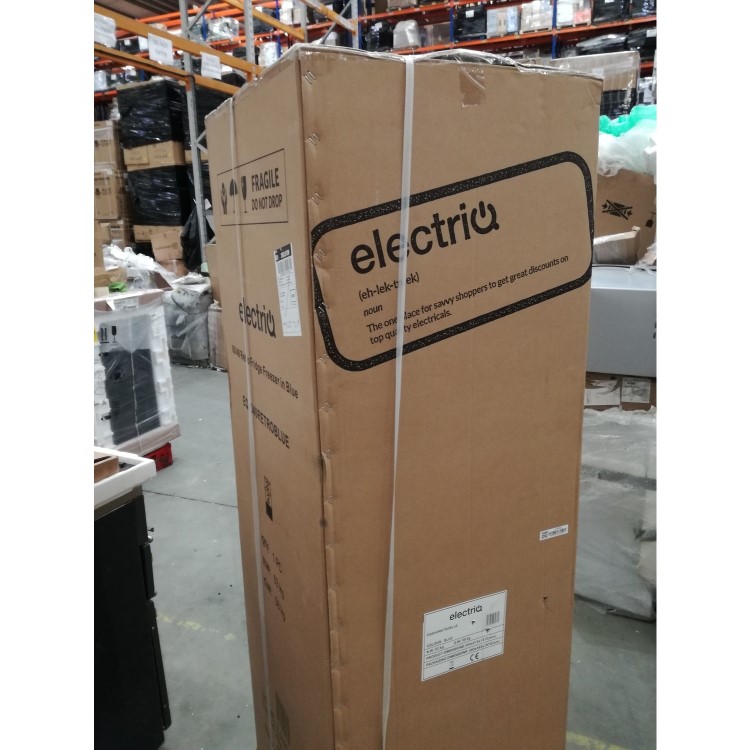 Refurbished electriQ 244 Litre 60/40 Freestanding Fridge Freezer - Blue