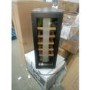 Refurbished electriQ 19 Bottle Freestanding Under Counter Wine Cooler Single Zone 30cm Wide 82cm Tall - Black
