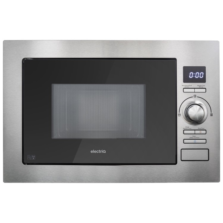 GRADE A2 - electriQ 25L 900W Stainless Steel Microwave With Grill