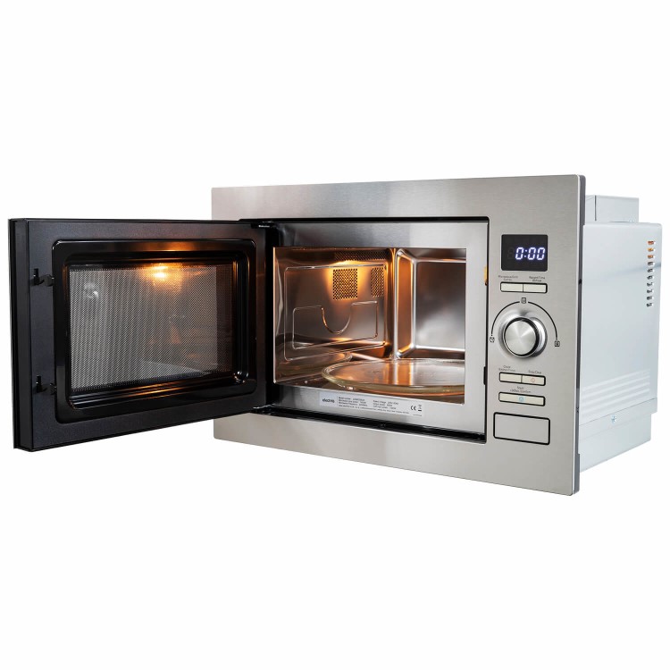 GRADE A2 - electriQ 25L 900W Stainless Steel Microwave With Grill