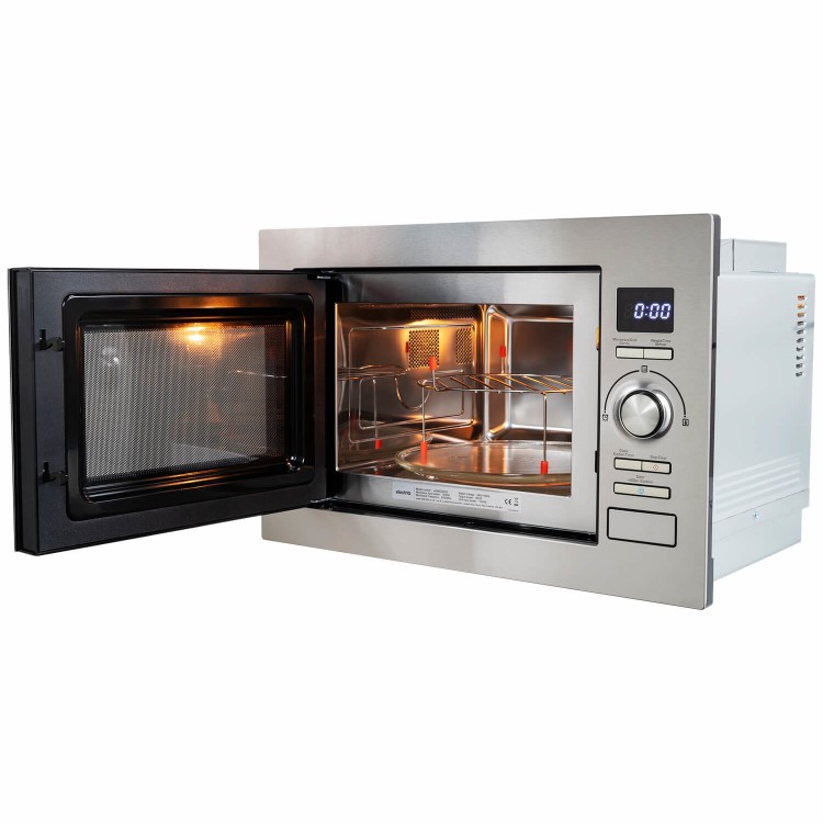 GRADE A2 - electriQ 25L 900W Stainless Steel Microwave With Grill