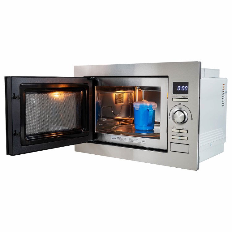 GRADE A2 - electriQ 25L 900W Stainless Steel Microwave With Grill