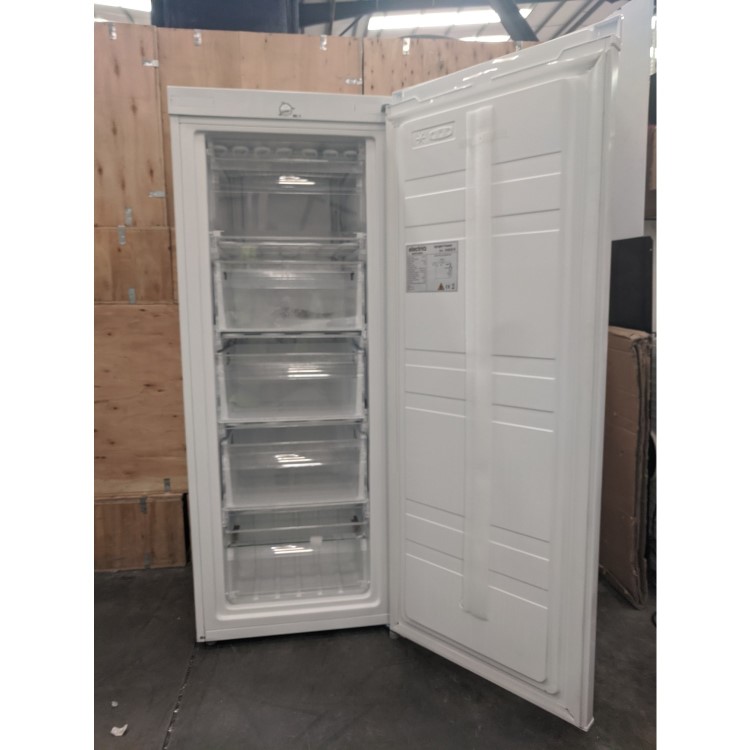 Refurbished electriQ EQFS1420FZ Freestanding 157 Litre Upright Freezer White