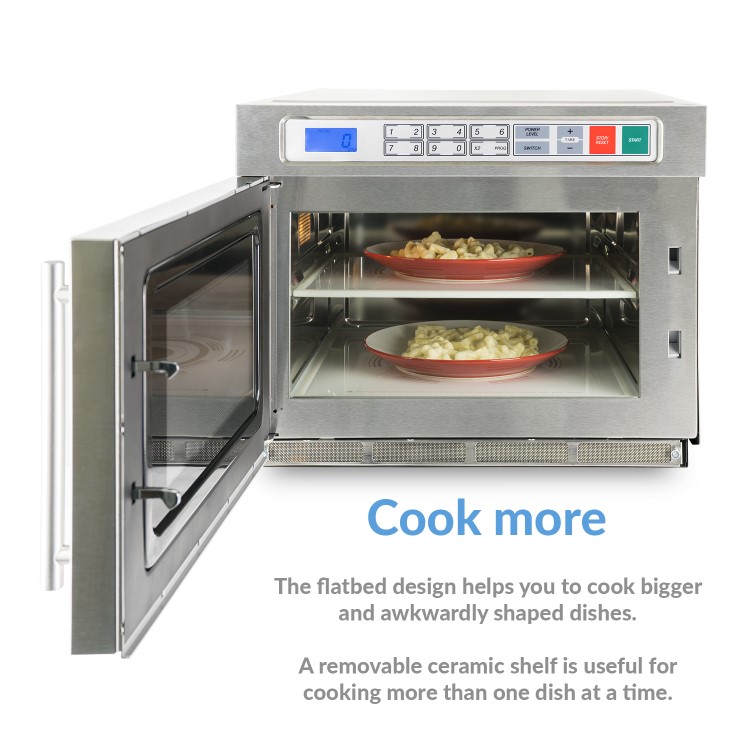 Refurbished electriQ 1800W 30L Freestanding Programmable Commercial Microwave