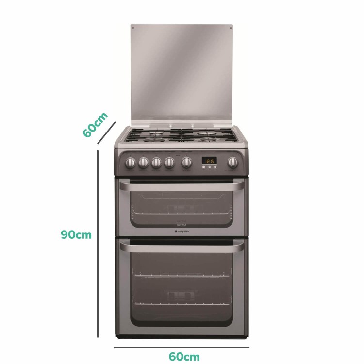 Refurbished Hotpoint HUG61G 60cm Gas Cooker