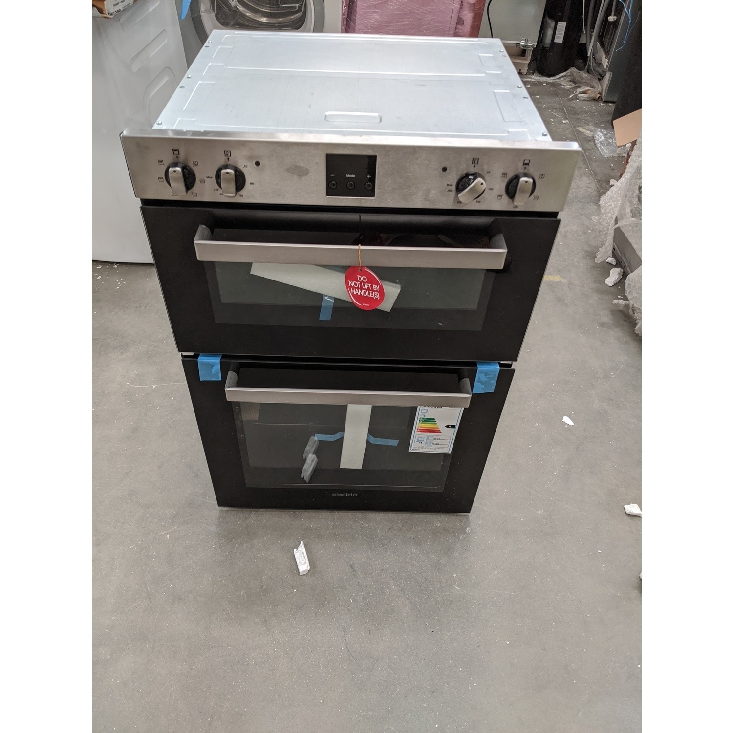 Refurbished electriQ Electric Built In Double Oven Stainless Steel