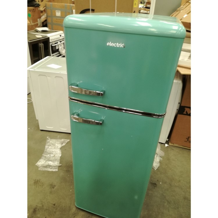 Refurbished electriQ 208 Litre 80/20 Freestanding Fridge Freezer - Blue