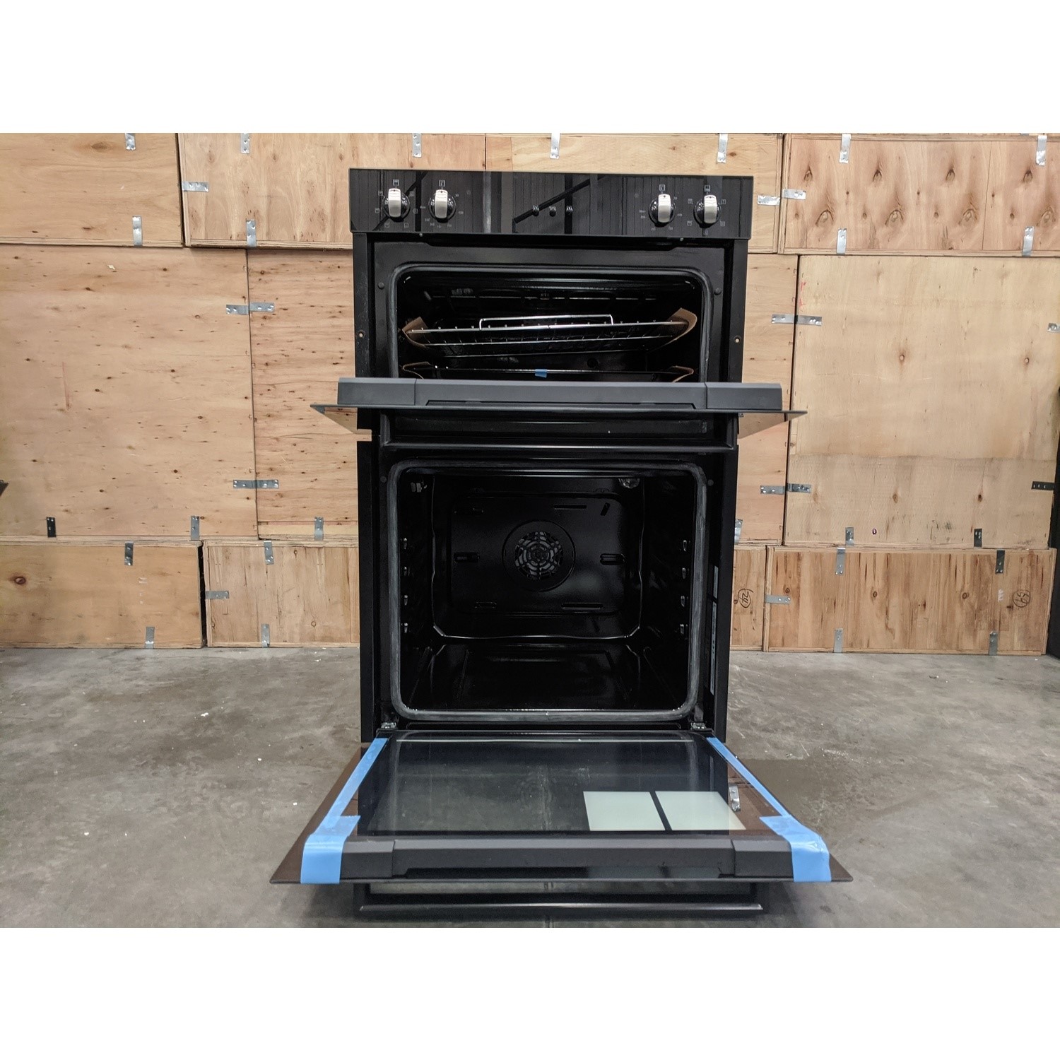 Refurbished electriQ EQDO1BLACK 60cm Single Built In Electric Oven