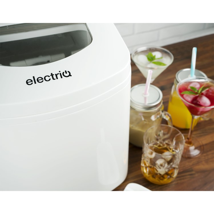 GRADE A1 - electriQ Counter Top Ice Maker in White