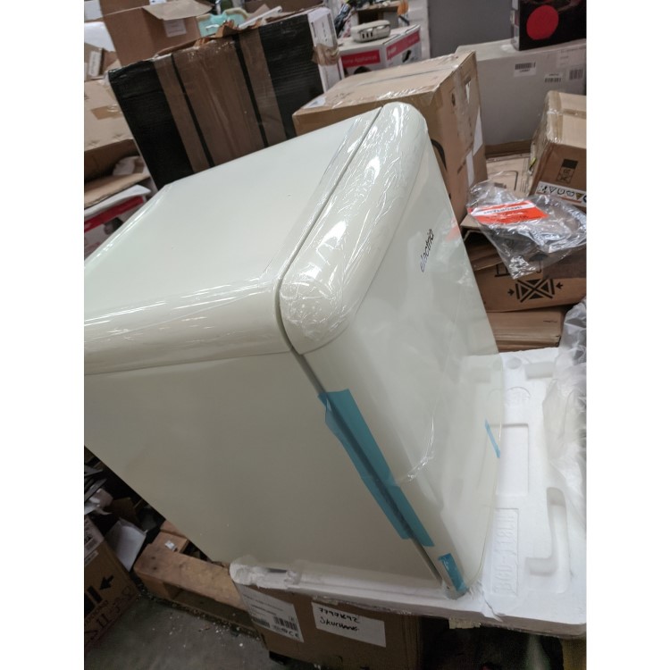 Refurbished electriQ 45 Litre Freetanding Table Top Fridge Retro 48cm Wide - Cream
