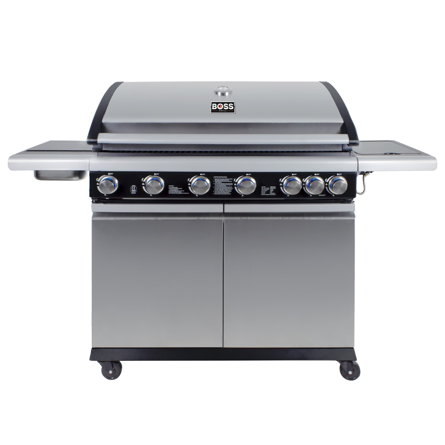 Boss Grill Alabama Elite 6 Burner Gas BBQ with Side Burner
